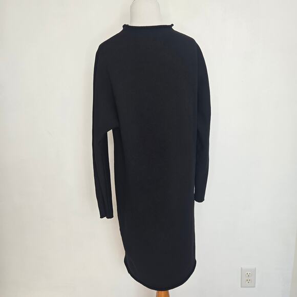 Frank & Eileen Izzie Sweatshirt Party Dress Black Quiet Luxury Women Medium - Picture 4 of 13